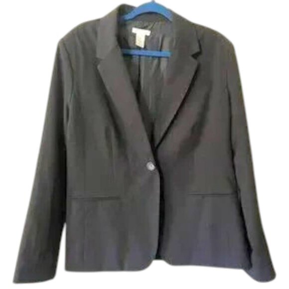 Pure Alfred Sung Black Business Work Blazer Plus Size XXL - Picture 1 of 5